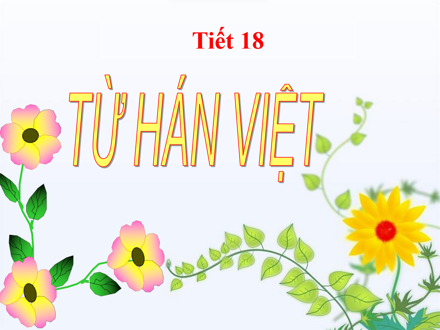 Bài 5 - Tiết 18: Từ Hán Việt 