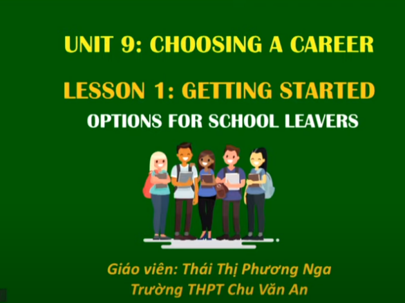 Unit 9: choosing a career (lesson 1)