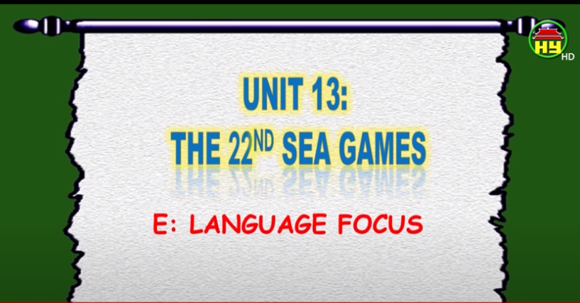Unit 13: Language Focus
