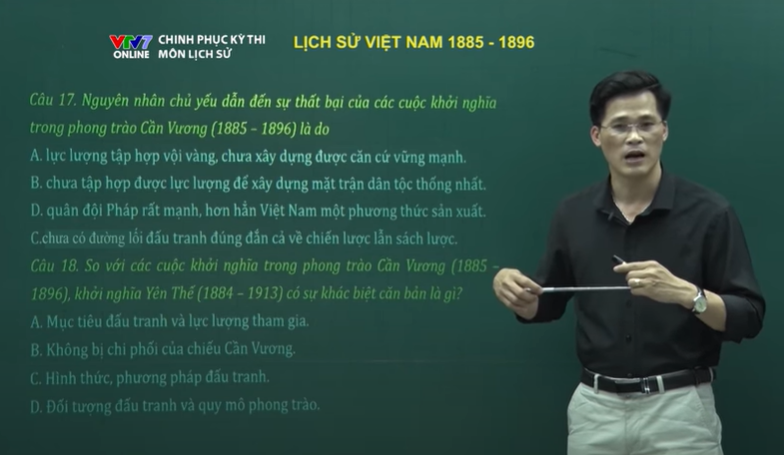 Bài: Lịch sử Việt Nam 1885 - 1896 (Những đặc điểm chung của phong trào chống Pháp cuối thế kỷ XIX)
