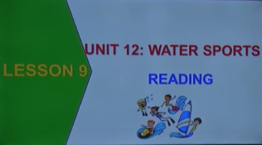 Unit 12: Water sports reading