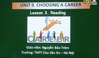 Unit 9: choosing a career - lesson 3: reading