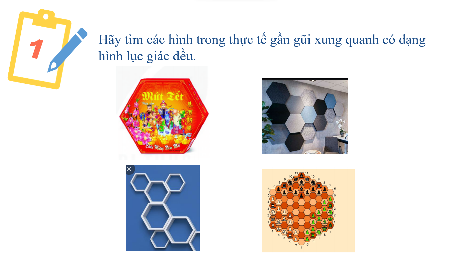 Bài 1: Tam giác đều. Hình vuông. Lục giác đều (Tiết 3) - Bộ sách Cánh diều 