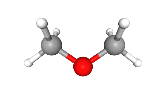 Cấu trúc phân tử Dimethyl ether
