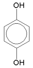 Cấu tạo phân tử Benzene-1,4-diol