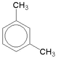 Cấu tạo phân tử 1,3-dimethylbenzene