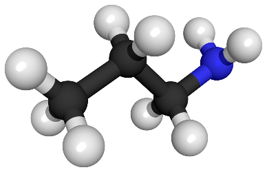 Cấu trúc phân tử Propan-1-amine