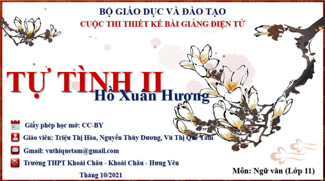 Tự tình (Bài II) 