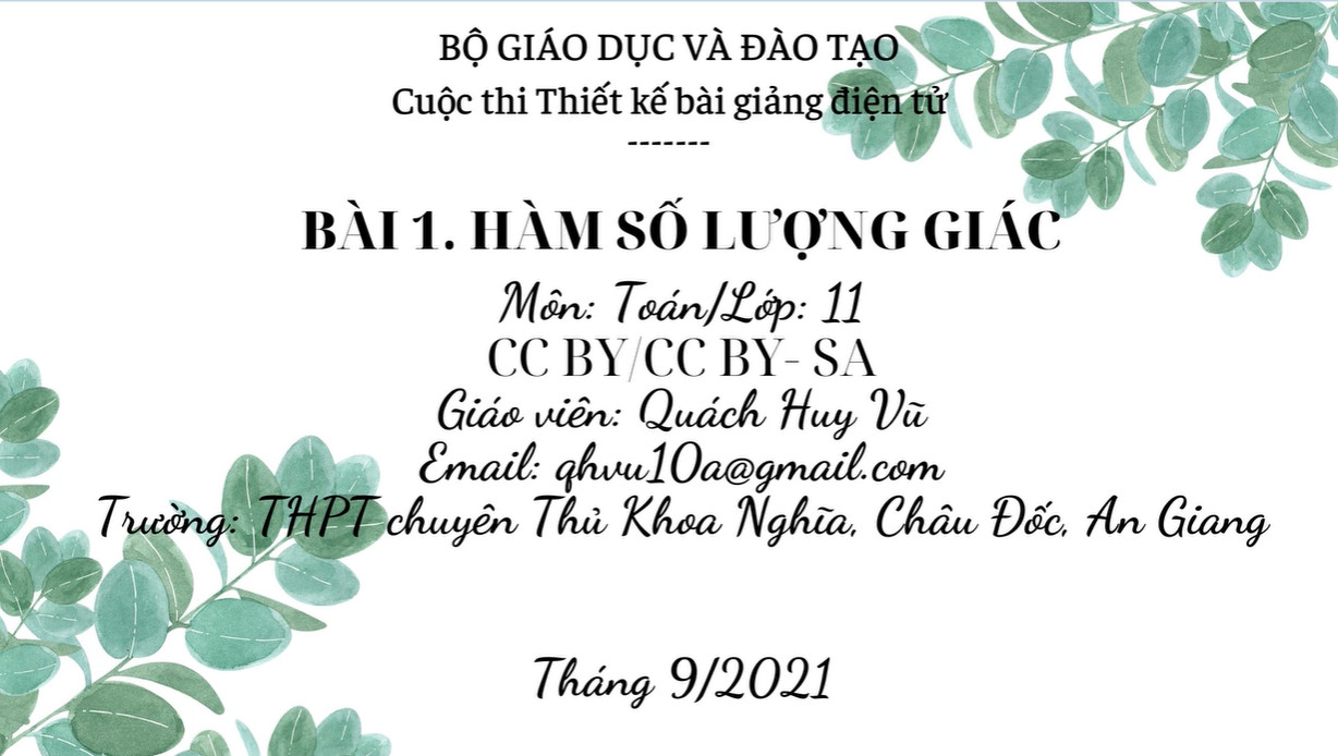 Hàm số lượng giác