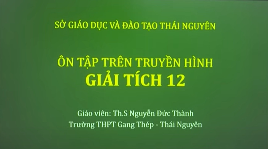 Ôn tập Giải tích