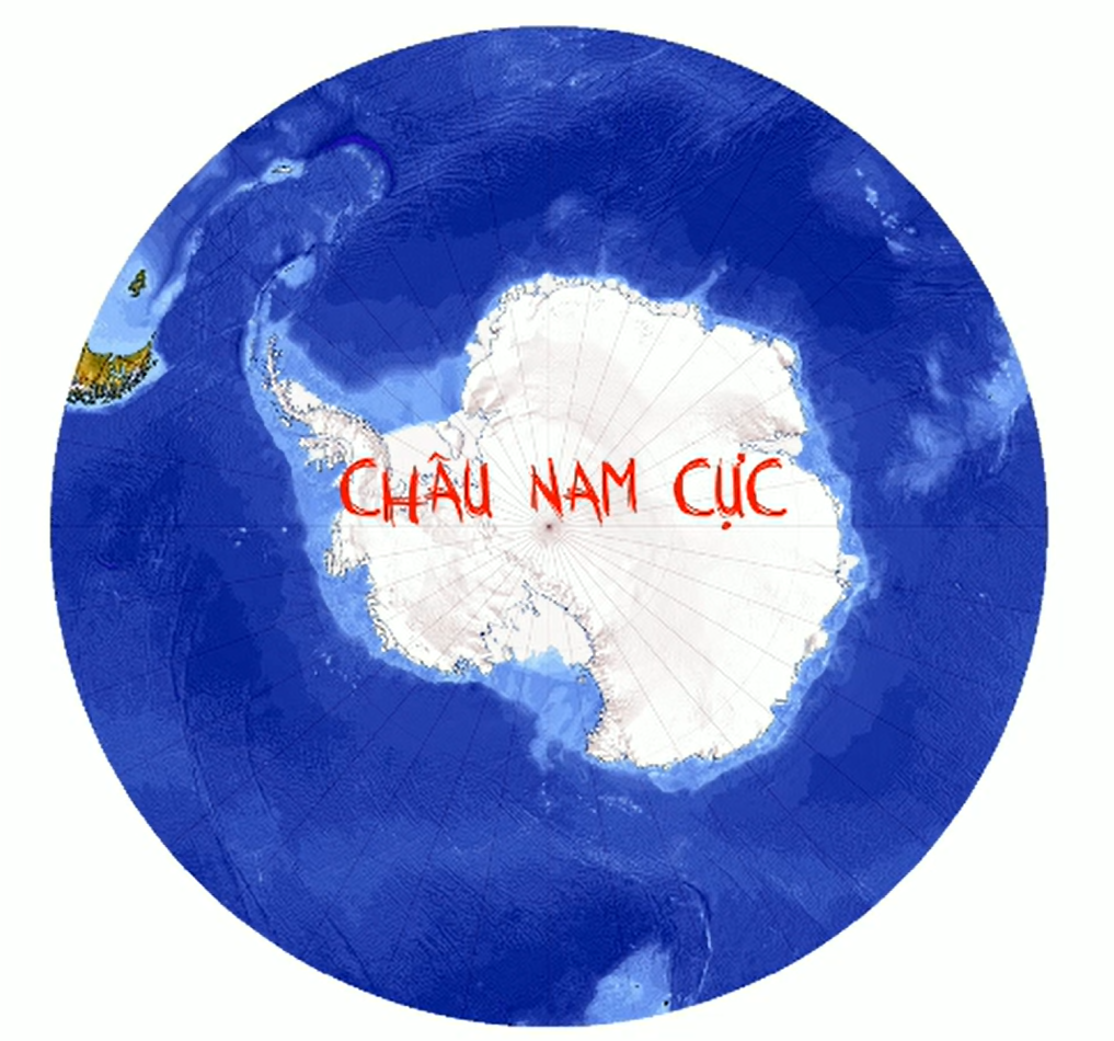 Vị trí địa lí Châu Nam Cực