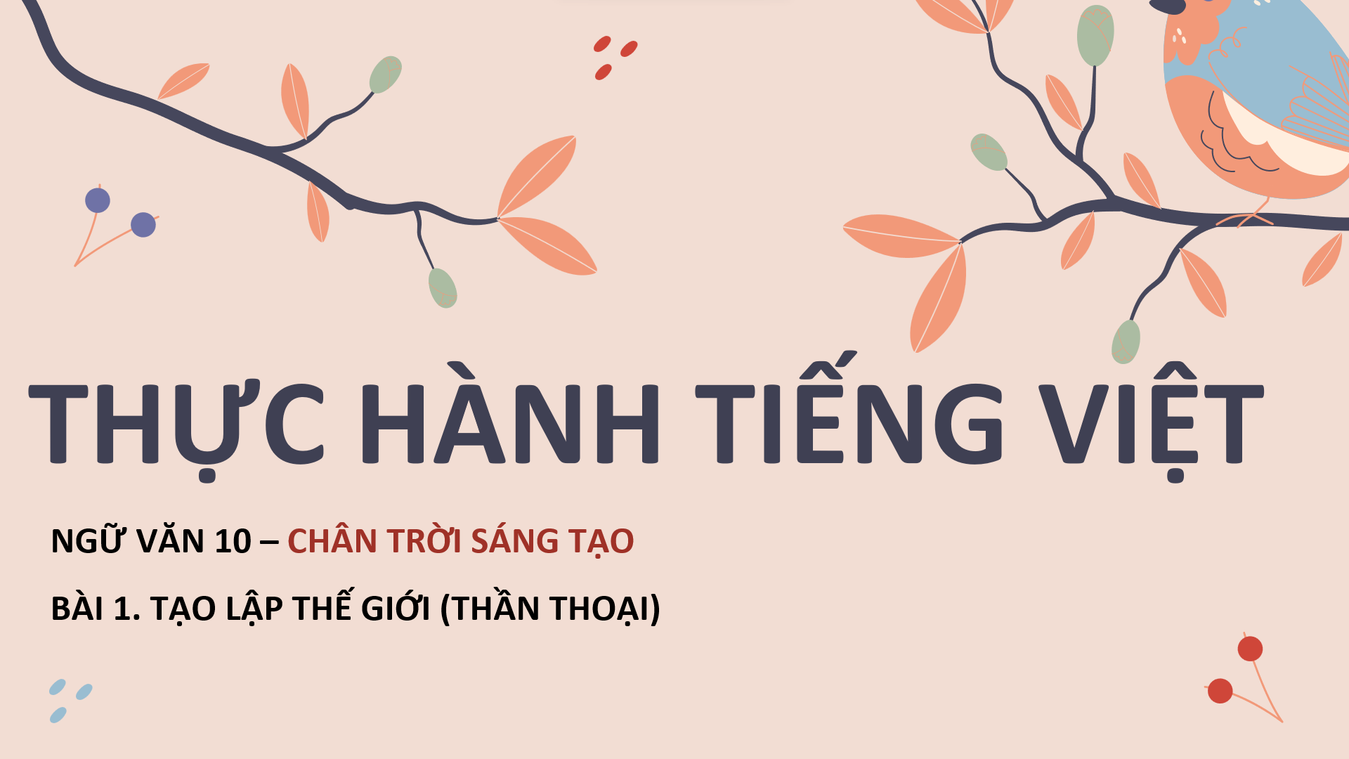 Bài 1: Thực hành tiếng Việt - Bộ sách Chân trời sáng tạo