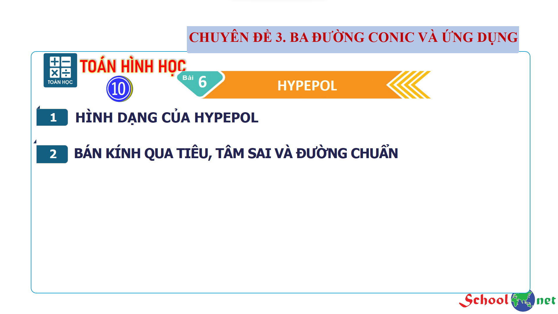 Chuyên đề 3: Bài 6: Hypepol - Bộ sách Kết nối tri thức với cuộc sống