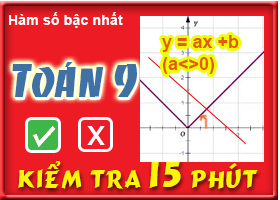 Hệ số góc của đường thẳng y = ax +b (a<>0)